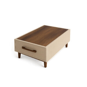 طاولة وسط خشب - فينيسيا Wooden Venicia Modern Living Center Table with a drawer.