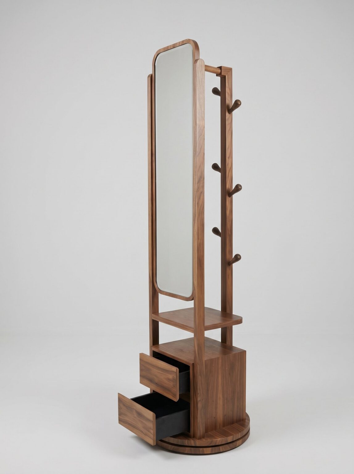 Roto _ Rotating Mirror & Coat Rack Roto _ Rotating Mirror & Coat Rack