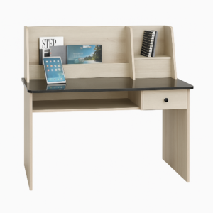 مكتب اطفال تيمبر Tember Wooden desk with a black top.