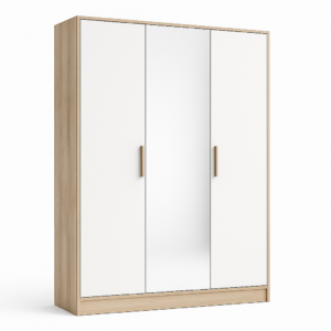 دولاب كيرف تصميم عصري Curve Designer Storage Wooden wardrobe with white doors