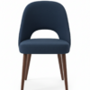 كرسي وايتي Whity Modern Dining Chair with wooden legs