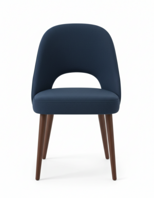 كرسي وايتي Whity Modern Dining Chair with wooden legs