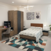 Modern Clara bedroom with wooden furniture