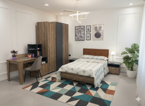 غرفة نوم اطفال كلارا Modern Clara bedroom with wooden furniture
