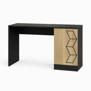 مكتب اطفال إيدج Black wooden edge desk with geometric design